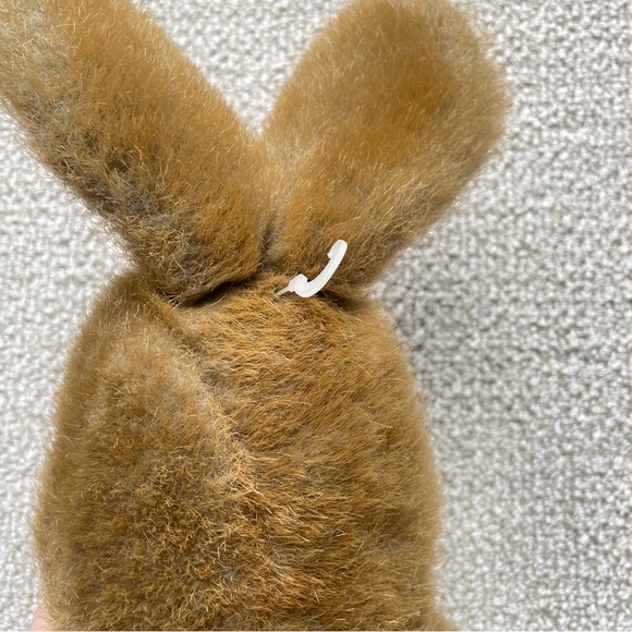Vintage 1989 24k Polar Puff Brown Bunny Rabbit Stuffed Animal Plush Buck Teeth - Picture 7 of 9